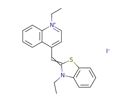 Molecular Structure of 15941-82-9 (1,3'-DIETHYL-4,2'-QUINOLYLTHIACYANINEIODIDE)