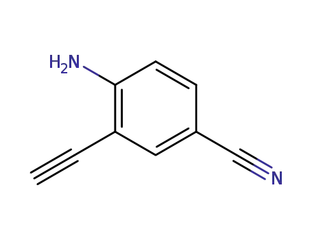Molecular Structure of 412947-51-4 (4-amino-3-ethynylbenzonitrile)