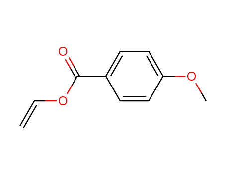 Molecular Structure of 13351-86-5 (Benzoic acid, 4-methoxy-, ethenyl ester)