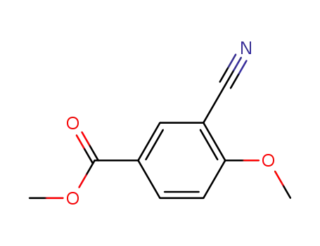 Molecular Structure of 25978-74-9 (METHYL 3-CYANO-4-METHOXYBENZOATE)