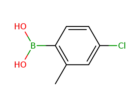 Molecular Structure of 209919-30-2 (4-CHLORO-2-METHYLPHENYLBORONIC ACID)