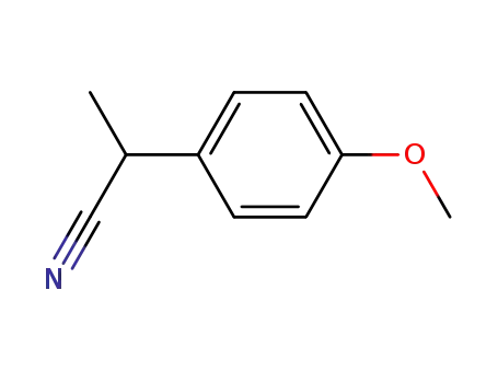 Molecular Structure of 31007-06-4 (2-(4-methoxyphenyl)propionitrile)