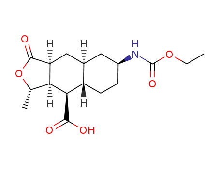 Molecular Structure of 900161-13-9 ((1R,3aR,4aR,8aR,9S,9aR)-1-methyl-3-oxodecahydro-3H-spiro[naphtho[2,3-c]furan-6,2'-[1,3]dioxolane]-9-carboxylic acid)