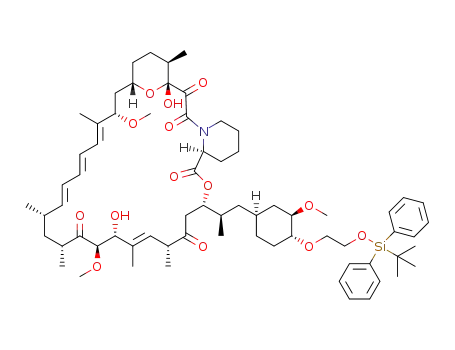 Molecular Structure of 1314705-20-8 (40-O-[2-(t-butyldiphenylsilyl)oxy]ethyl-rapamycin)