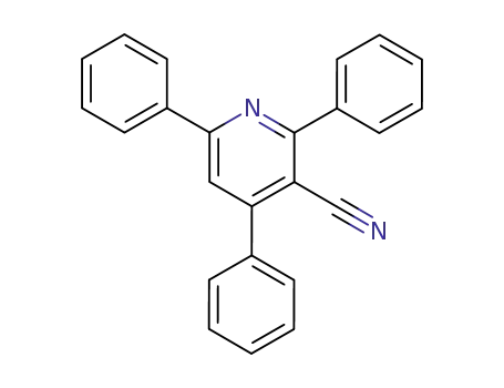 Molecular Structure of 55249-89-3 (3-Pyridinecarbonitrile, 2,4,6-triphenyl-)