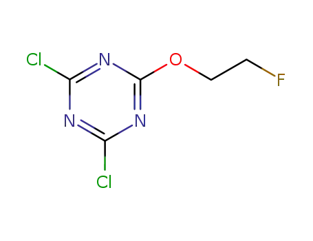 Molecular Structure of 90687-73-3 (1,3,5-Triazine, 2,4-dichloro-6-(2-fluoroethoxy)-)