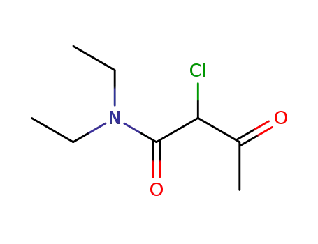 Molecular Structure of 15844-87-8 (2-CHLORO-N,N-DIETHYLACETOACETAMIDE)