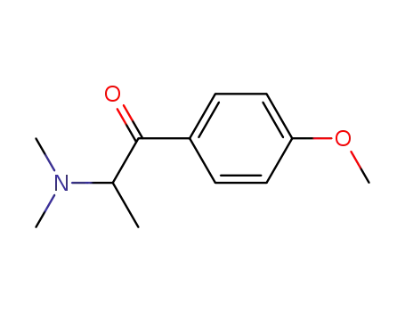 Molecular Structure of 91564-39-5 (2-dimethylamino-1-(4-methoxy-phenyl)-propan-1-one)