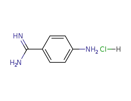 Molecular Structure of 7761-72-0 (4-AMINOBENZAMIDINE HYDROCHLORIDE)