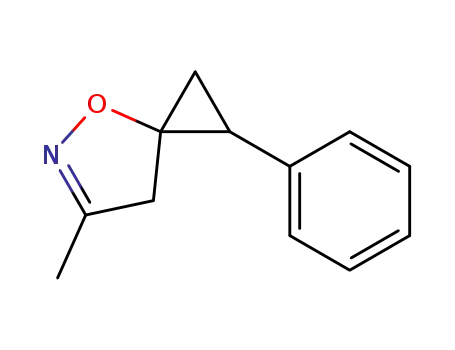Molecular Structure of 112712-47-7 (4-Oxa-5-azaspiro[2.4]hept-5-ene, 6-methyl-1-phenyl-, trans-)