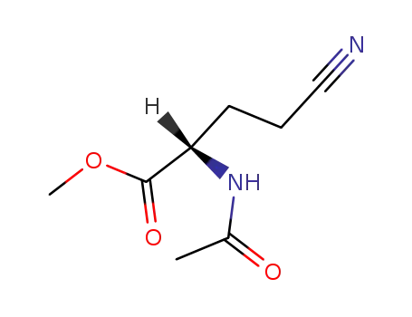 Molecular Structure of 75161-70-5 ((S)-2-Acetylamino-4-cyano-butyric acid methyl ester)