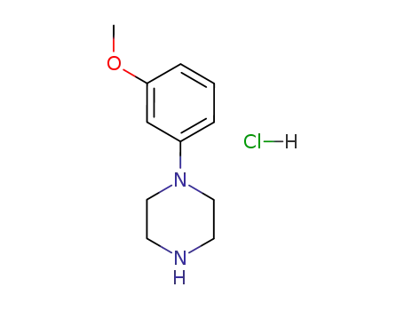 Molecular Structure of 16015-70-6 (1-(3-Methoxyphenyl)piperazine hydrochloride)