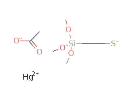 Molecular Structure of 84839-13-4 (C<sub>2</sub>H<sub>3</sub>O<sub>2</sub><sup>(1-)</sup>*C<sub>5</sub>H<sub>13</sub>O<sub>3</sub>SSi<sup>(1-)</sup>*Hg<sup>(2+)</sup>)