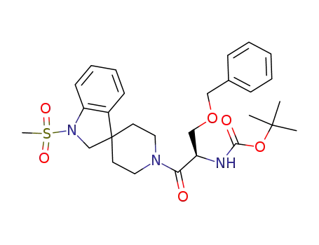 Molecular Structure of 180465-66-1 (C<sub>28</sub>H<sub>37</sub>N<sub>3</sub>O<sub>6</sub>S)