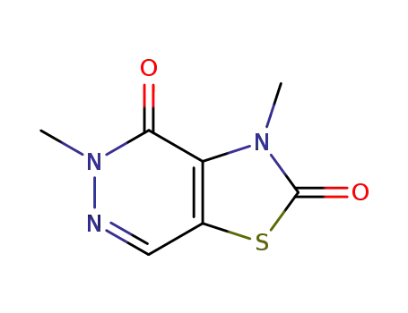 Molecular Structure of 136353-55-4 (3,5-Dimethyl-3,5-dihydro-thiazolo[4,5-d]pyridazine-2,4-dione)