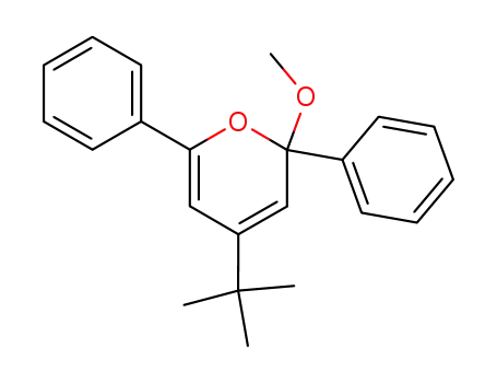 Molecular Structure of 104086-29-5 (4-tert-Butyl-2-methoxy-2,6-diphenyl-2H-pyran)