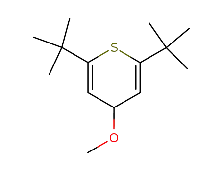 Molecular Structure of 104086-38-6 (2,6-Di-tert-butyl-4-methoxy-4H-thiopyran)