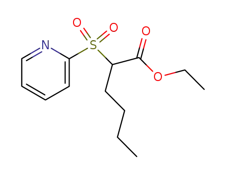 Molecular Structure of 175020-60-7 (ethyl 2-(pyridin-2-ylsulfonyl)hexanoate)