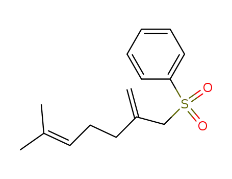 Molecular Structure of 82895-42-9 (Benzene, [(6-methyl-2-methylene-5-heptenyl)sulfonyl]-)