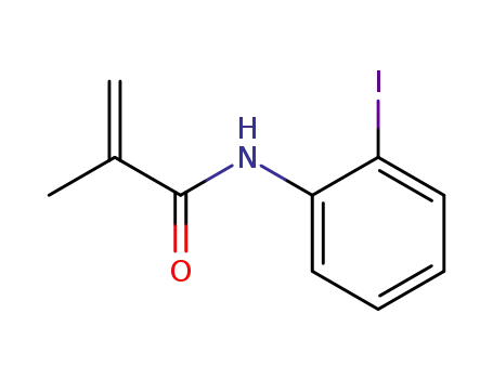 Molecular Structure of 108501-85-5 (2-Propenamide, N-(2-iodophenyl)-2-methyl-)