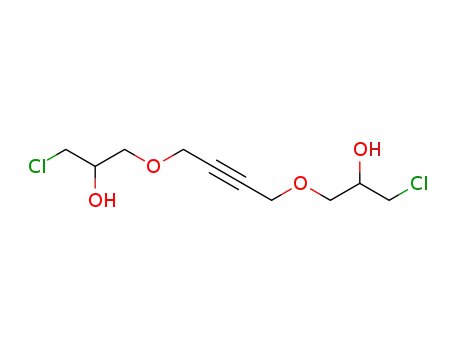 Molecular Structure of 1606-83-3 (1,1'-[but-2-yne-1,4-diylbis(oxy)]bis[3-chloropropan-2-ol])