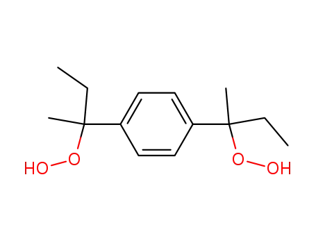 Molecular Structure of 51488-89-2 (Hydroperoxide, [1,4-phenylenebis(1-methylpropylidene)]bis-)