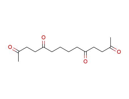 Molecular Structure of 62619-80-1 (2,5,10,13-Tetradecanetetrone)