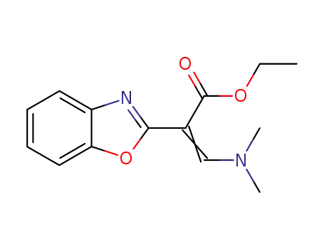 Molecular Structure of 71240-24-9 (2-benzooxazol-2-yl-3-dimethylamino-acrylic acid ethyl ester)