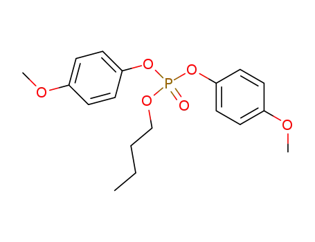 Molecular Structure of 58544-32-4 (phosphoric acid butyl ester bis-(4-methoxy-phenyl) ester)