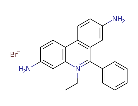 Phenanthridinium,3,8-diamino-5-ethyl-6-phenyl-, bromide (1:1)(1239-45-8)