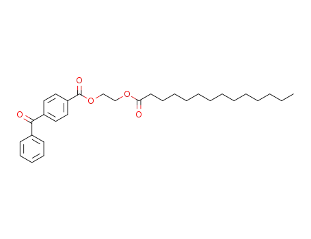 Molecular Structure of 71638-22-7 (1,2-Ethandiyl-1-(4-benzoylbenzoat)-2-tetradecanoat)