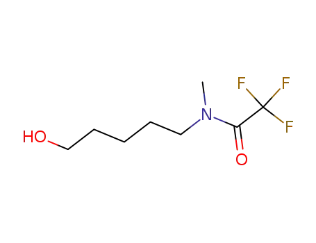 Molecular Structure of 123934-63-4 (N-methyl-N-(5-hydroxy-1-pentyl)trifluoroacetamide)