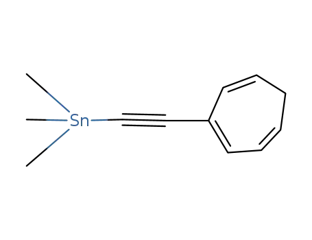 Molecular Structure of 286387-63-1 (3-(trimethylstannylethynyl)-1,3,5-cycloheptatriene)