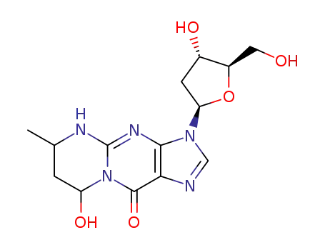 Molecular Structure of 132014-87-0 (α-Methyl-γ-hydroxy-1,N2-propano-2'-deoxyguanosine
(Mixture of DiastereoMers))