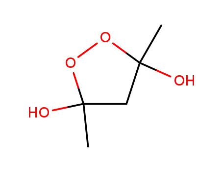 Molecular Structure of 13784-51-5 (3,5-dimethyl-1,2-dioxolane-3,5-diol)
