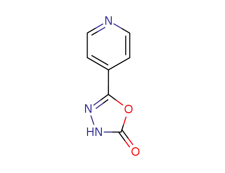 Molecular Structure of 2845-82-1 (5-(PYRIDIN-4-YL)-1,3,4-OXADIAZOL-2(3H)-ONE)