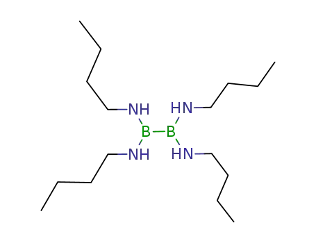 Molecular Structure of 7360-73-8 (tetrakis(n-butylamino)diborane<sup>(4)</sup>)