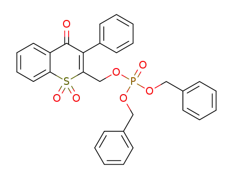 dibenzyl (1,1-dioxido-4-oxo-3-phenyl-4H-thiochromen-2-yl)methyl phosphate