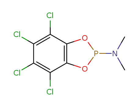 Molecular Structure of 320747-63-5 (tetrachlorobenzo<1,3,2>dioxaphosphol-2-yl-dimethylamine)