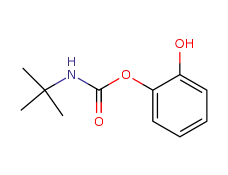 Molecular Structure of 35580-94-0 (N-tert.Butyl-carbamidsaeure-(2-hydroxyphenyl)-ester)