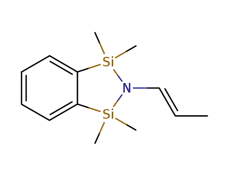 Molecular Structure of 78108-64-2 (trans-propenylamine N,N-disiliciee)