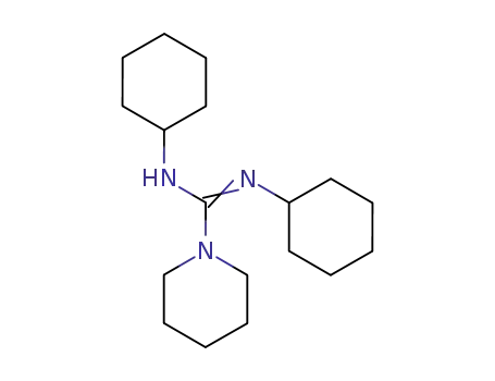 Molecular Structure of 60006-25-9 (N,N'-dicyclohexylpiperidine-1-carboximidamide)