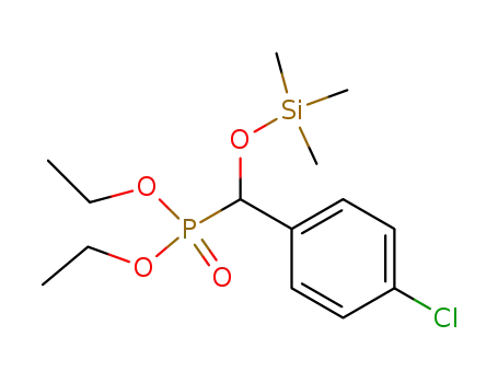 Phosphonic acid, [(4-chlorophenyl)[(trimethylsilyl)oxy]methyl]-, diethyl
ester