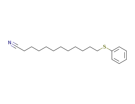 Molecular Structure of 148773-52-8 (12-(phenylthio)dodecanenitrile)