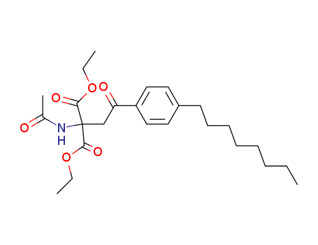 Propanedioic acid, (acetylamino)[2-(4-octylphenyl)-2-oxoethyl]-, diethyl ester