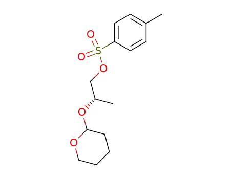 Molecular Structure of 42274-61-3 (1-Propanol, 2-[(tetrahydro-2H-pyran-2-yl)oxy]-, 4-methylbenzenesulfonate, (2S)-)