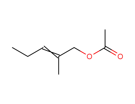 Molecular Structure of 1838-88-6 (2-methylpent-2-en-1-yl acetate)