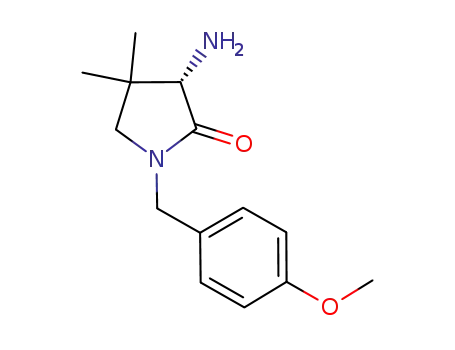 Molecular Structure of 1248826-58-5 ((S)-3-amino-1-(p-methoxybenzyl)-4,4-dimethylpyrrolidin-2-one)