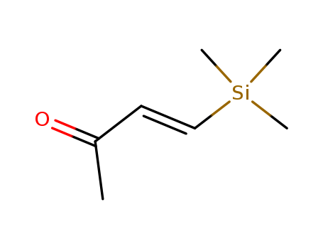 Molecular Structure of 49750-09-6 (3-Buten-2-one, 4-(trimethylsilyl)-, (E)-)