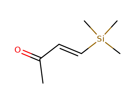Molecular Structure of 49750-09-6 (3-Buten-2-one, 4-(trimethylsilyl)-, (E)-)